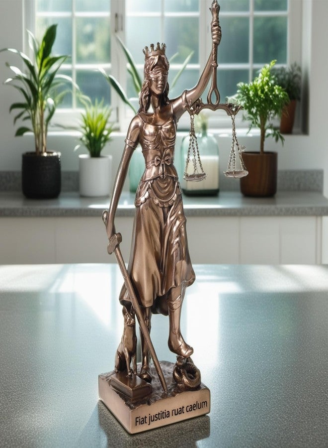 Magicsculp-The Lady Justice Statue - Greek Roman Goddess of Justice 12inch Museum Grade Collectible Figurine | Synthetic Resin-S - Image 4